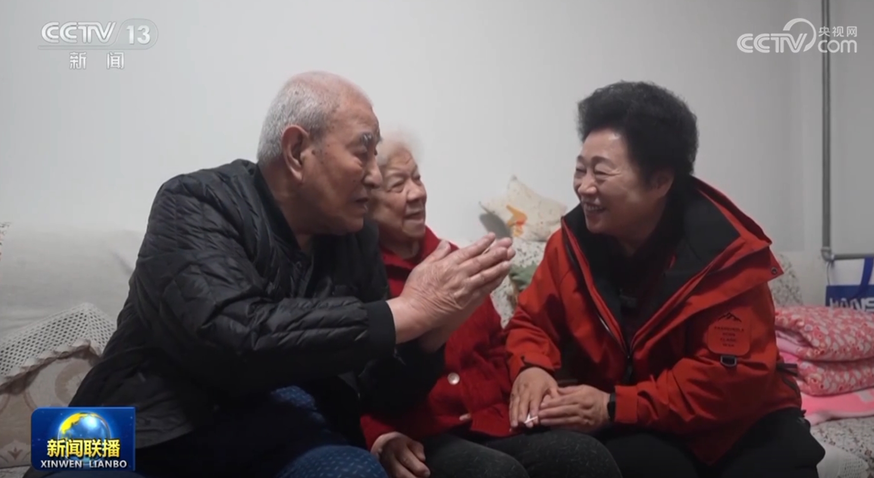 在水中